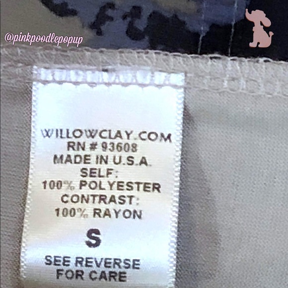 Willow & Clay Blue & Cream Split Front Maxi Dress - Picture 8 of 8